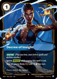 Vendetta : Decree of Insight - 061/166 - Foil - Rare - Spell