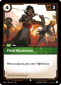 Vendetta : Field Musicians - 026/166 - Normal - Common - Unit Foil