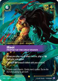 Vendetta : Illaoi - Prophet of the Great Kraken (Overnumbered) - 182/166 - Foil - Showcase - Champion Unit