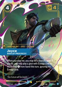 Vendetta : Jayce - Man of Progress (Overnumbered) - 175/166 - Foil - Showcase - Champion Unit
