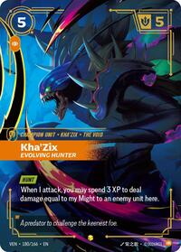 Vendetta : Kha'Zix - Evolving Hunter (Overnumbered) - 180/166 - Foil - Showcase - Champion Unit