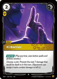 Vendetta : Ki Barrier - 126/166 - Normal - Uncommon - Spell