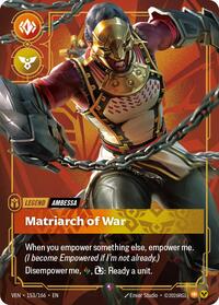 Vendetta : Ambessa - Matriarch of War - 153/166 - Foil - Rare - Legend