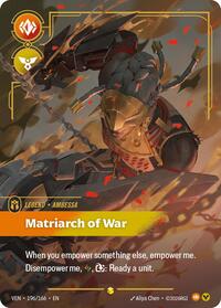 Vendetta : Ambessa - Matriarch of War (Overnumbered) - 196/166 - Foil - Showcase - Legend