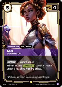 Vendetta : Mel - Defiant Soul (Alternate Art) - 110a/166 - Foil - Showcase - Champion Unit