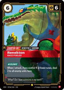 Vendetta : Renekton - Rage Fueled (Alternate Art) - 019a/166 - Foil - Rare - Champion Unit