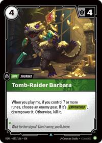 Vendetta : Tomb-Raider Barbara - 037/166 - Normal - Uncommon - Unit
