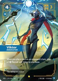 Vendetta : Viktor - Innovator (Overnumbered) - 176/166 - Foil - Showcase - Champion Unit