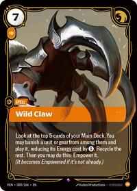 Vendetta : Wild Claw - 089/166 - Foil - Rare - Spell