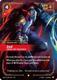 Vendetta : Zed - From the Shadows (Overnumbered) - 169/166 - Foil - Epic - Unit