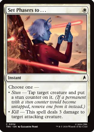 Set Phasers to . . . (TRK-034) [Star Trek] Foil