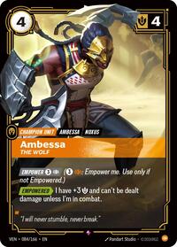 Vendetta : Ambessa - The Wolf - 084/166 - Foil - Rare - Champion Unit