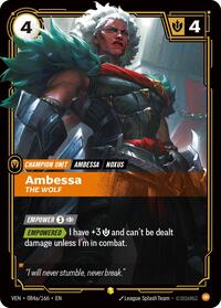 Vendetta : Ambessa - The Wolf (Alternate Art) - 084a/166 - Foil - Showcase - Champion Unit