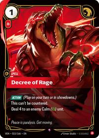 Vendetta : Decree of Rage - 015/166 - Foil - Rare - Spell