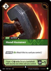 Vendetta : Hand Hammer - 027/166 - Normal - Common - Gear Foil