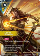 Vendetta : Leona - Determined (Overnumbered) - 184/166 - Foil - Showcase - Champion Unit