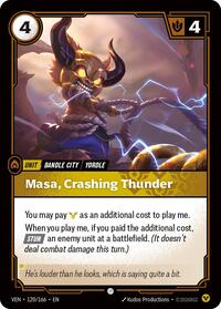 Vendetta : Masa, Crashing Thunder - 120/166 - Normal - Common - Unit Foil