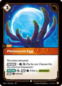 Vendetta : Platewyrm Egg - 075/166 - Normal - Common - Gear