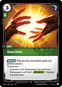 Vendetta : Sanction - 035/166 - Normal - Uncommon - Spell Foil