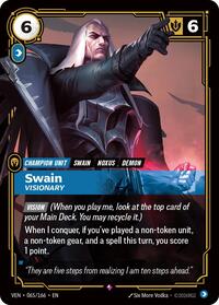 Vendetta : Swain - Visionary - 065/166 - Foil - Rare - Champion Unit