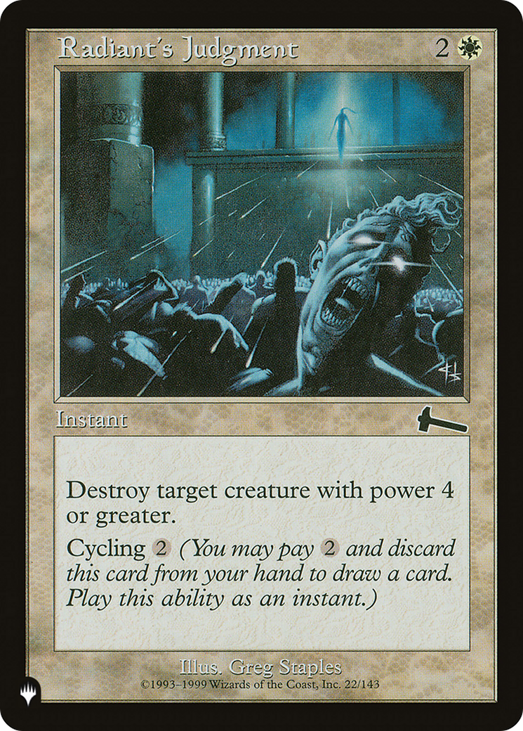 Radiant's Judgment (LIST-22/143) [The List]