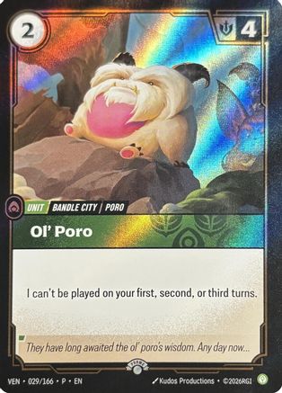 Ol' Poro (029/166) - Riftbound Organized Play Promotional Cards Foil