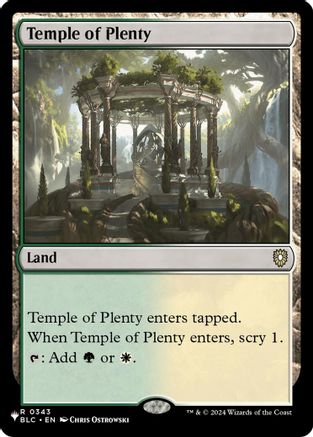 Temple of Plenty (LIST-343) [The List Reprints]