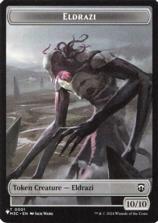 Eldrazi // Elf Warrior Double-Sided Token (LIST-1 // 21) [The List Reprints]