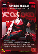 Yorinobu Arasaka - Embracing Destruction (B001) - Embracing Power  Beta Starter Deck Foil