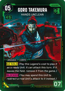 Goro Takemura - Hands Unclean (012) - Embracing Power  Retail Starter Deck Foil