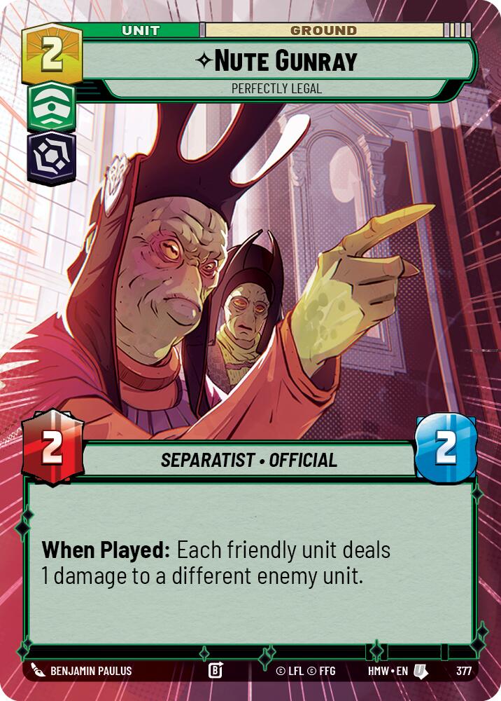 Nute Gunray - Perfectly Legal (377) (Hyperspace) (377) [Homeworlds]