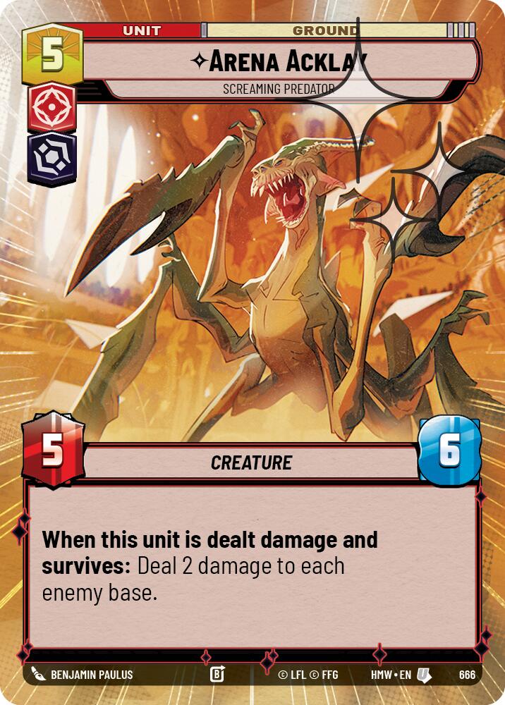 Arena Acklay - Screaming Predator (666) (Hyperspace Foil) (666) [Homeworlds]