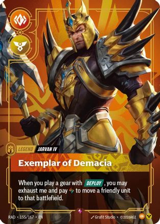 Jarvan IV, Exemplar of Demacia (155/167) - Radiance Foil