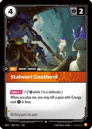 Stalwart Goatherd (083/167) - Radiance Foil