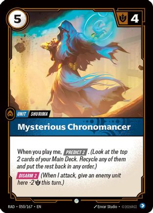 Mysterious Chronomancer (050/167) - Radiance Foil