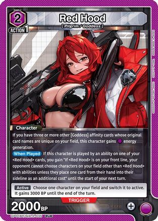 Red Hood (035) (UP01BT/NIK-2-035) - UP01BT GODDESS OF VICTORY NIKKE Precious Booster Foil