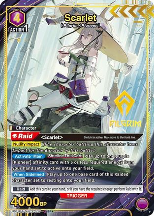 Scarlet (PcSR*) (UP01BT/NIK-2-037) - UP01BT GODDESS OF VICTORY NIKKE Precious Booster Foil