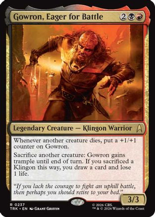 Gowron, Eager for Battle (TRK-237) [Star Trek]
