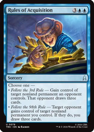 Rules of Acquisition (TRK-078) [Star Trek] Foil