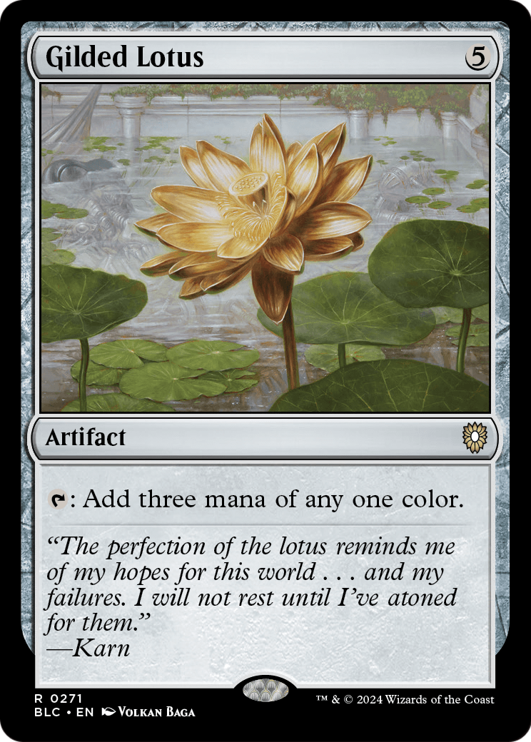 Gilded Lotus (BLC-271) [Bloomburrow Commander]