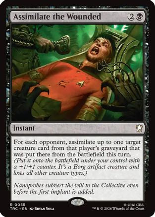 Assimilate the Wounded (Surge Foil) (TRC-055) [Commander: Star Trek] Foil