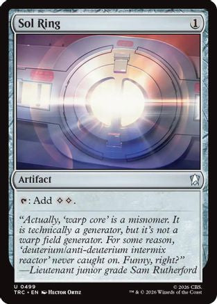 Sol Ring (Surge Foil) (TRC-499) [Commander: Star Trek] Foil