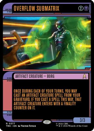 Overflow Submatrix (Showcase) (TRK-377) [Star Trek] Foil