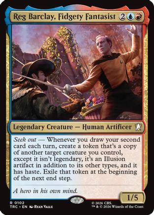 Reg Barclay, Fidgety Fantasist (Surge Foil) (TRC-102) [Commander: Star Trek] Foil