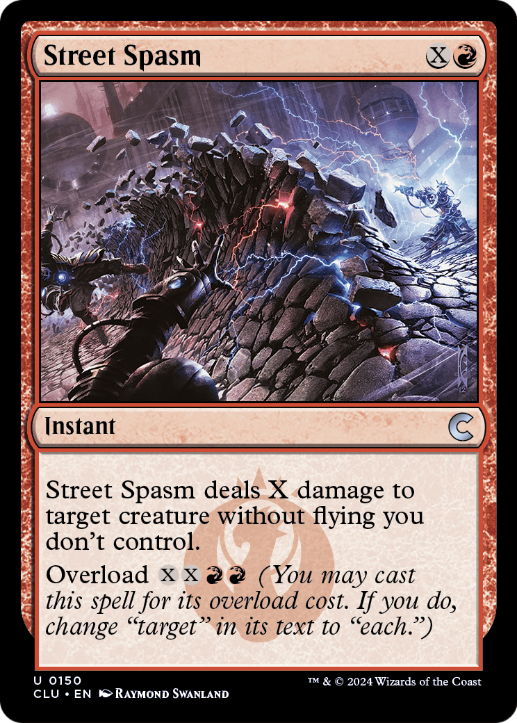 Street Spasm (CLU-150) [Ravnica: Clue Edition]