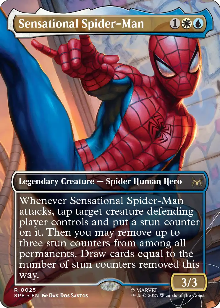 Sensational Spider-Man (Borderless) (SPE-025) [Marvel's Spider-Man: Eternal-Legal]