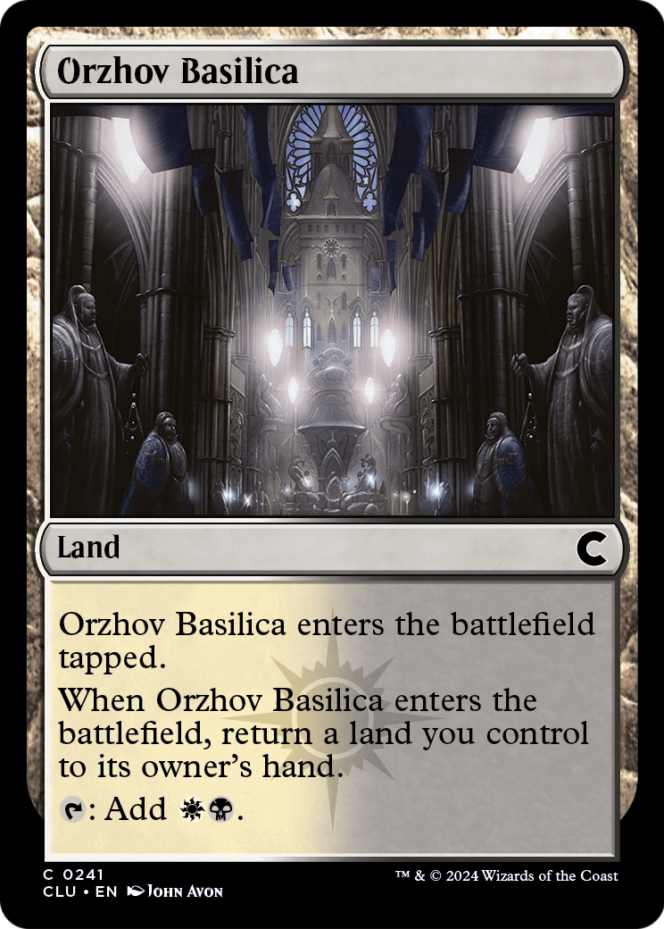 Orzhov Basilica (CLU-241) [Ravnica: Clue Edition]