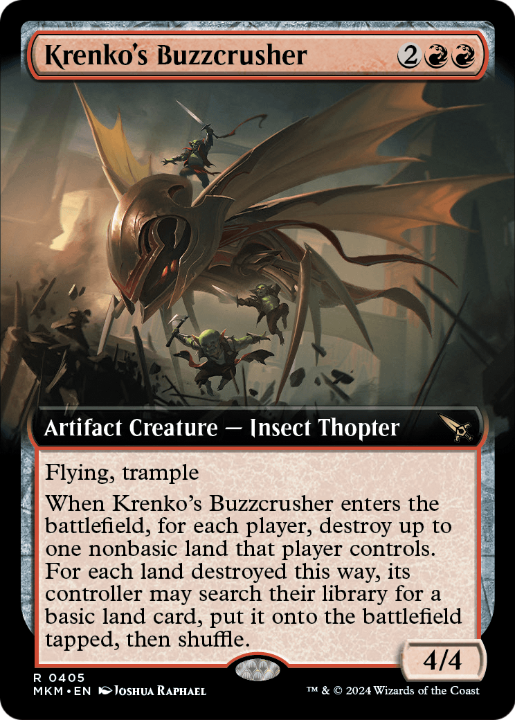 Krenko's Buzzcrusher (Extended Art) (MKM-405) [Murders at Karlov Manor] Foil