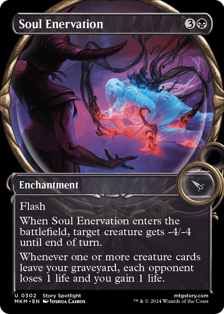 Soul Enervation (Showcase) (MKM-302) [Murders at Karlov Manor] Foil