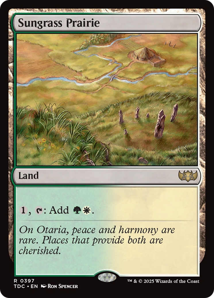 Sungrass Prairie (TDC-397) [Commander: Tarkir: Dragonstorm]